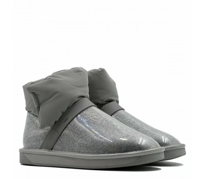 CLEAR QUILTY BOOT GREY CLEAR QUILTY BOOT GREY