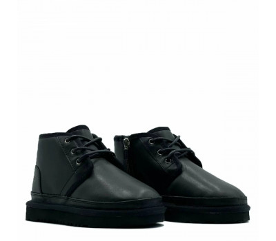 KIDS NEUMEL ZIP LEATHER BLACK KIDS NEUMEL ZIP LEATHER BLACK