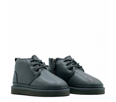 KIDS NEUMEL ZIP LEATHER GREY KIDS NEUMEL ZIP LEATHER GREY